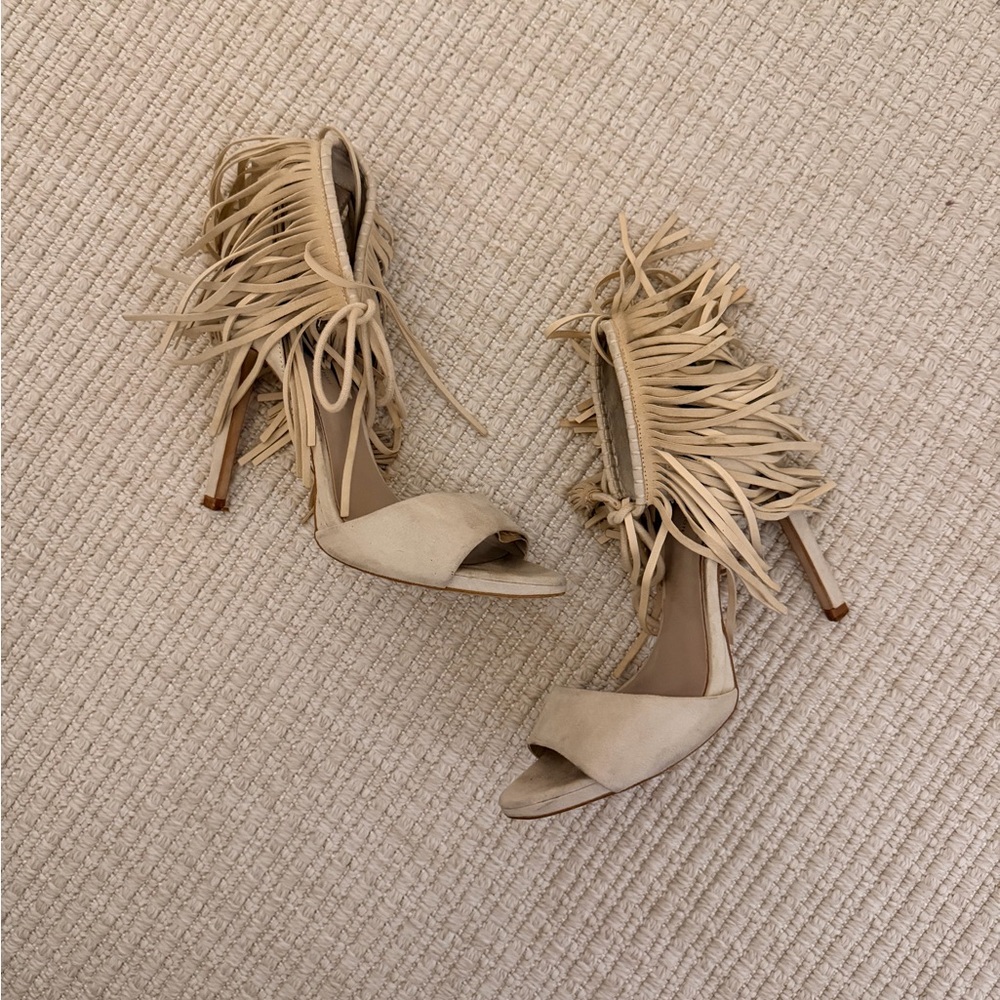 Zara Fringe Stiletto Heels
